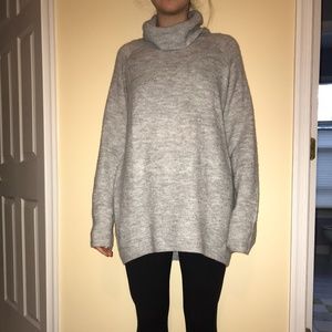 Oversized Grey Turtleneck